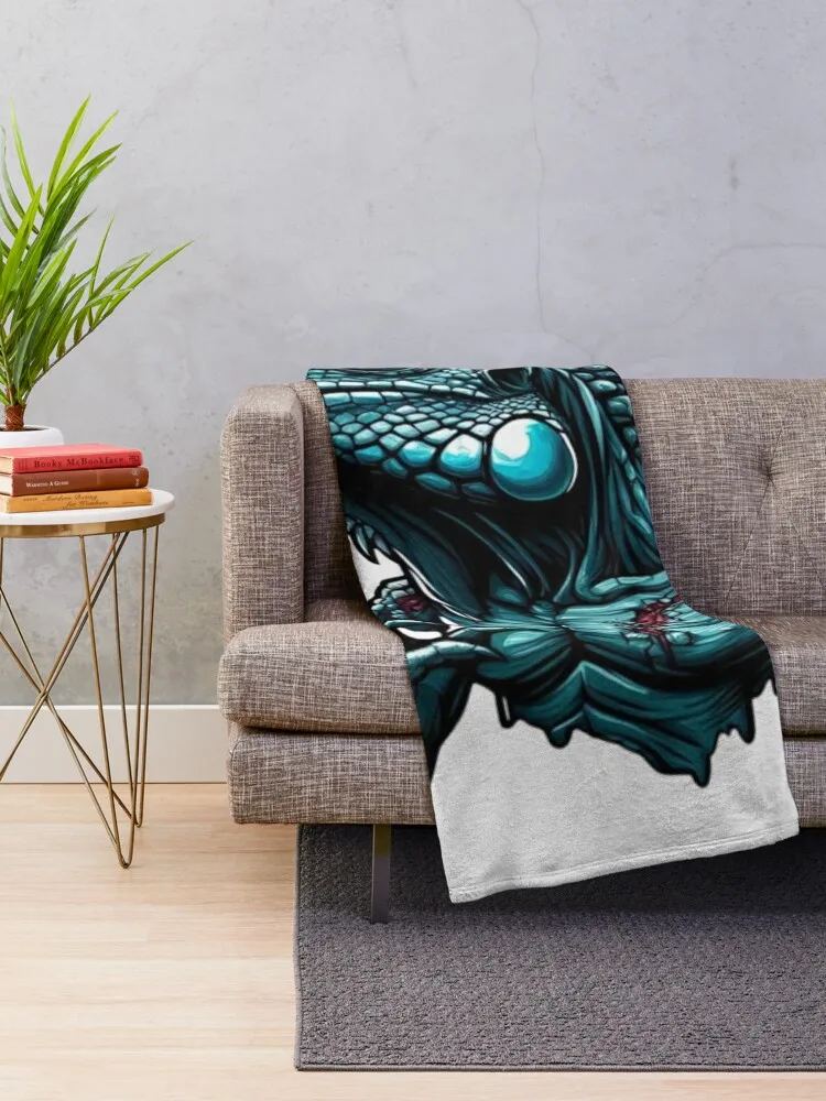 Zombie Iguana Reptilian Throw Blanket heavy to sleep Summer Blankets