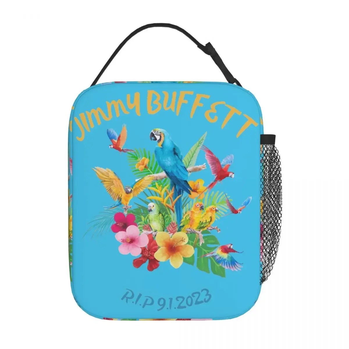 Jimmy Buffett R.I.P Merch Insulated Lunch Bag For Outdoor Food Storage Bag Portable Cooler Thermal Lunch Boxes