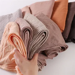 Ramadan Plain Solid Cotton Hijab Scarf Women Multicolored Muslim Headscarf Wraps Shawls Femme Musulman Headband Islamic Turban