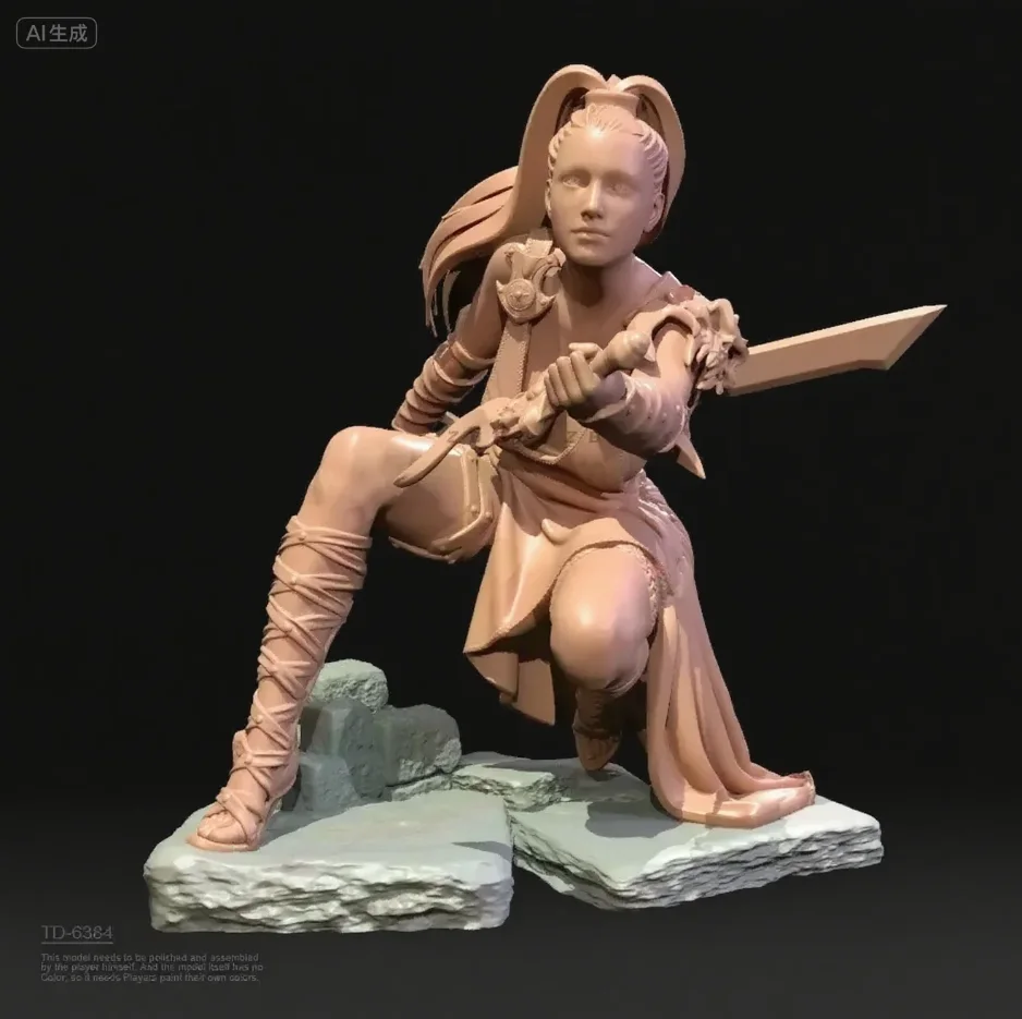 

Overall heights 40mm 65mm Resin model kit self-assembly and coloring TD-6384/3D