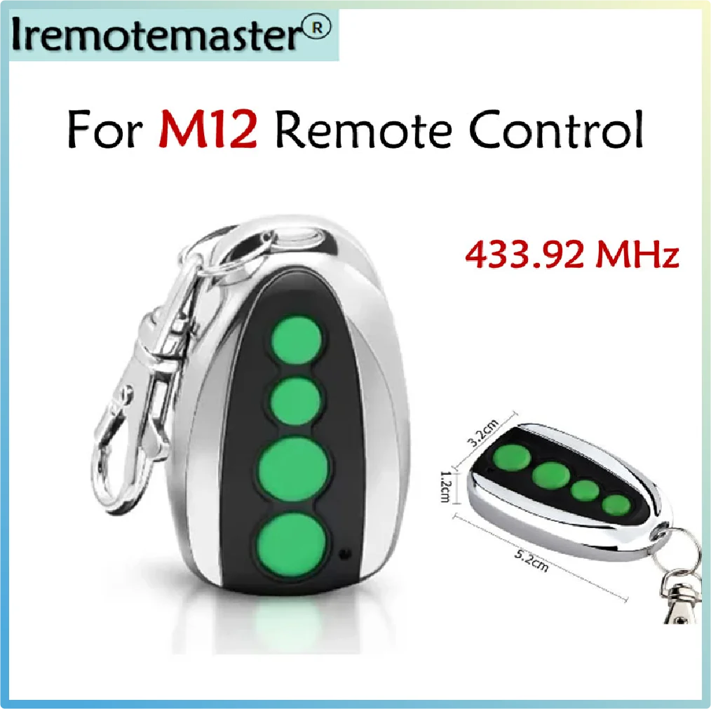 

For M12 Remote Control 4-Button Transmitter for Automatic Swing Sliding Gate Door Opener Wireless Transmitter Key Fob