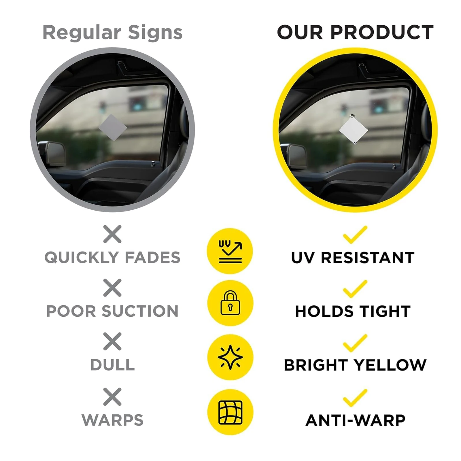 قطعتان من ملصقات الأطفال على اللوحة للسيارات، علامات تحذيرية للأطفال على اللوح مع أكواب شفط، متينة وقوية بدون بقايا #4