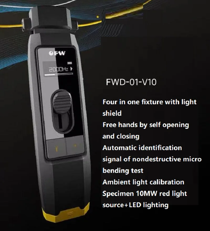 OFW Optical Fiber Identifier, Live Visual Localizador de falhas, VFL 10MW, Luz LED, 700-1700nm, SM MM