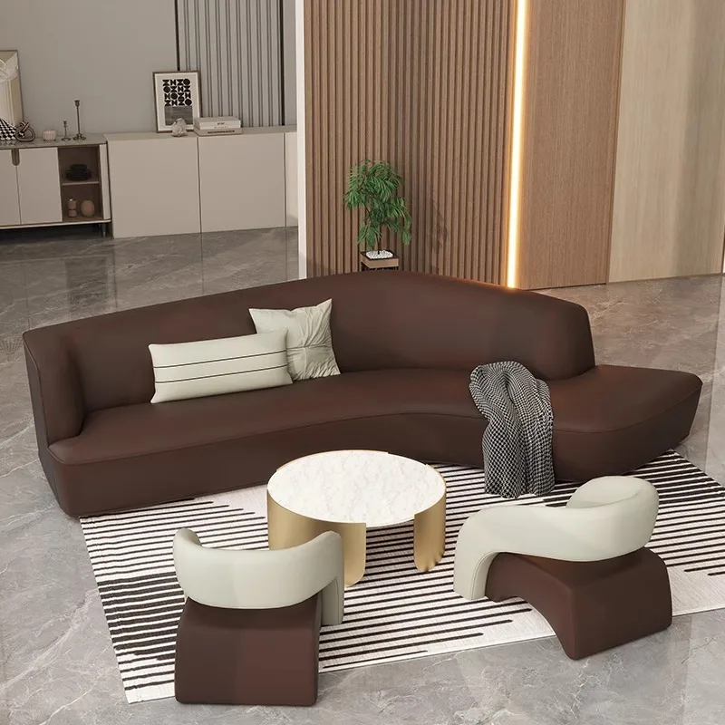 قاعة الأعمال متجر الملابس مؤسسة التدريب مكتب الأعمال الإبداعية على شكل أريكة ضوء منطقة الراحة الاستقبال الفاخرة