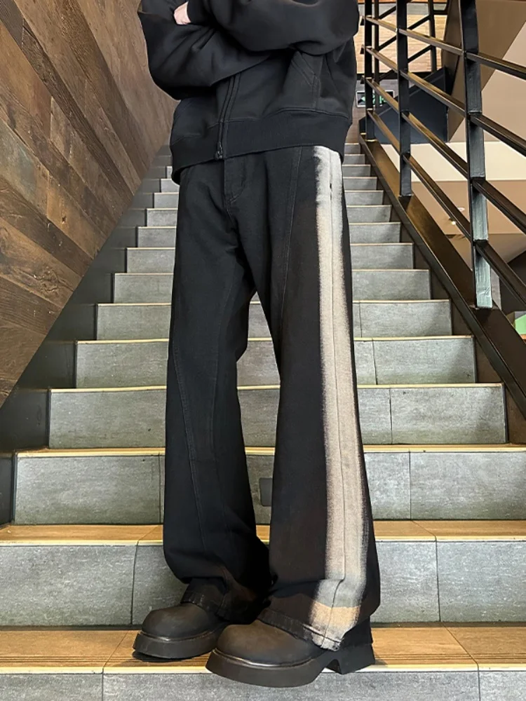 

Мужские джинсы American Sle Vintage: свободные, прямые, слегка расклешенные, для весны и осени, в стиле Cleanfit, длинные брюки