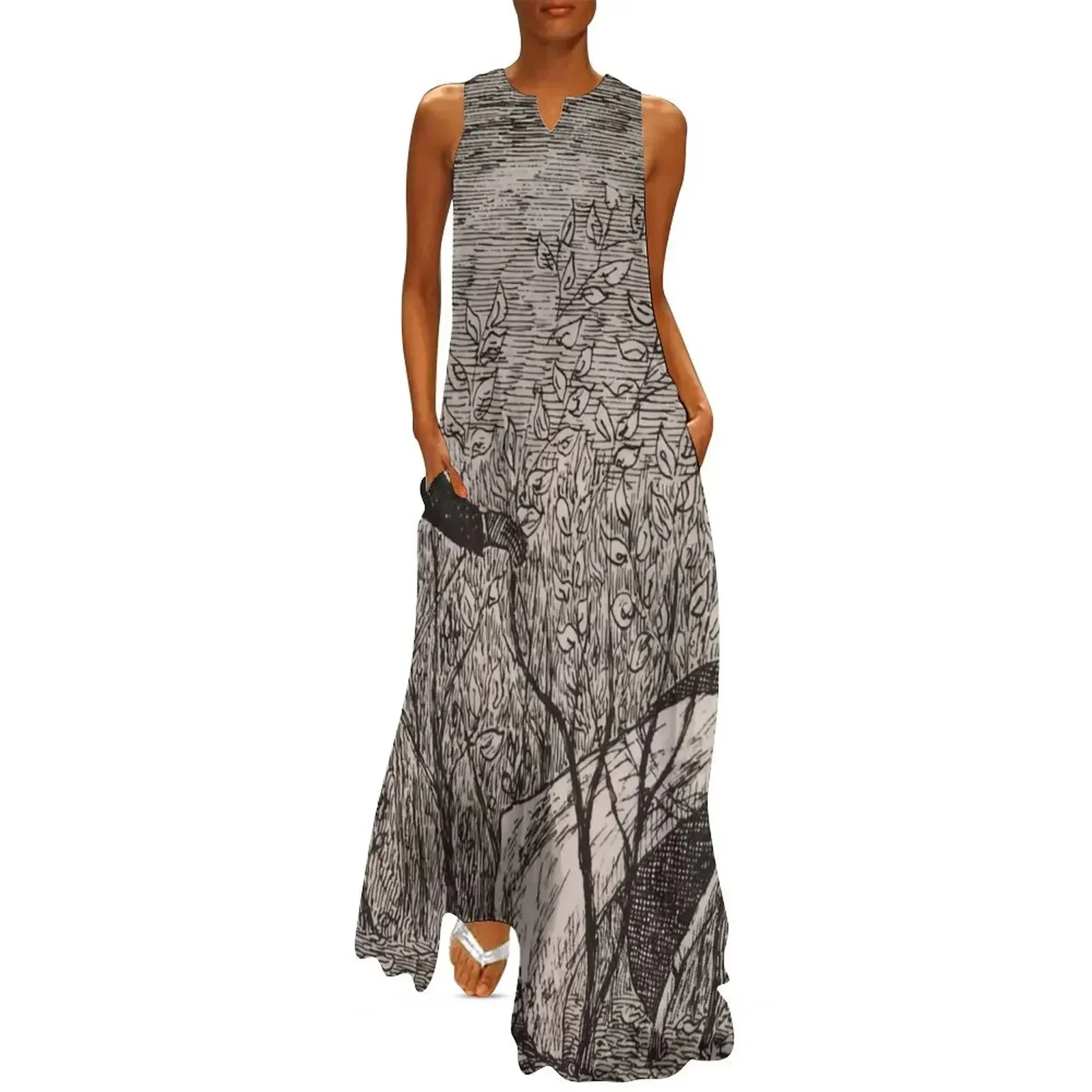 

Edward Gorey Long Dress evening dresses women Aesthetic clothing elegant women's dresses sale Dress