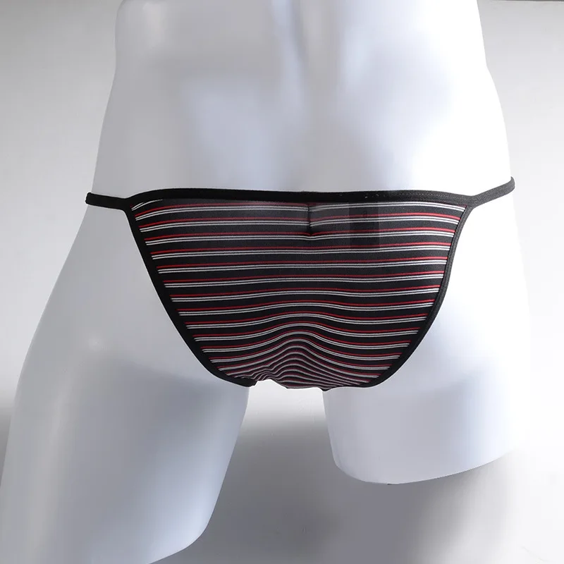 Low Rise Men's Underwear Briefs with Breathable Pouch and Classic Stripe Pattern Comfortable Fabric for All Day Use