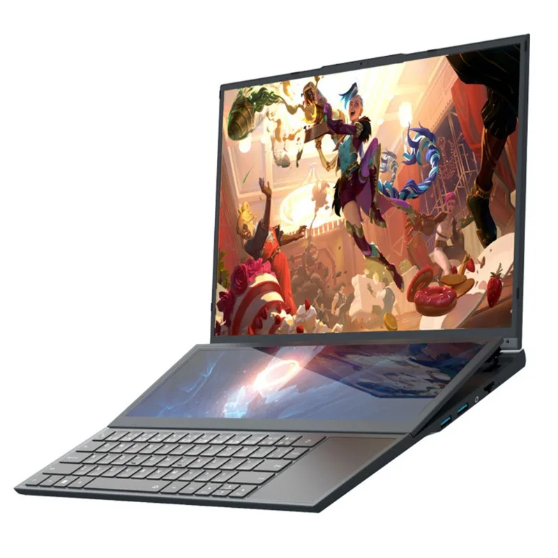Dual-screen high-end light and thin portable college student game book portable office business laptop