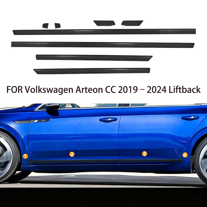 

Car accessories FIT FOR Volkswagen Arteon CC 2019–2024 Liftback Stainless steel Body Kit Side Door Car Body Molding Cover Trim