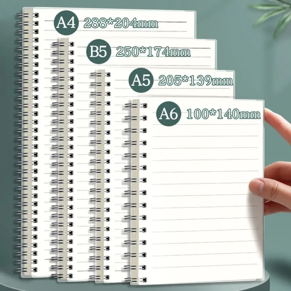 80 hojas A5/B5/A4 cuaderno de bobina en espiral abatible sobre rejillas gruesas/en blanco/Notepad de línea Horizontal diario cuaderno de bocetos
