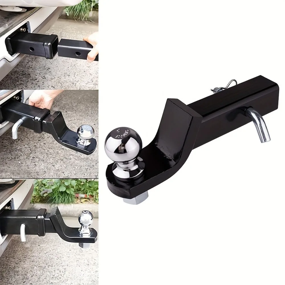 

2 Inch Towbar Tongue Ball Mount With Towball And Hitch Pin RV Parts Car Camper Accessories Caravan Components