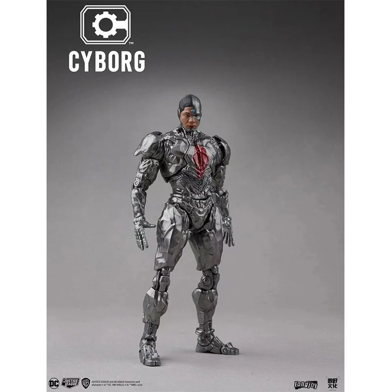 Figurine d'action Cyborg Victor Stone, modèle d'anime, jouets cadeaux, Collection DC, Original, en stock, échelle 1:9, Har Joy