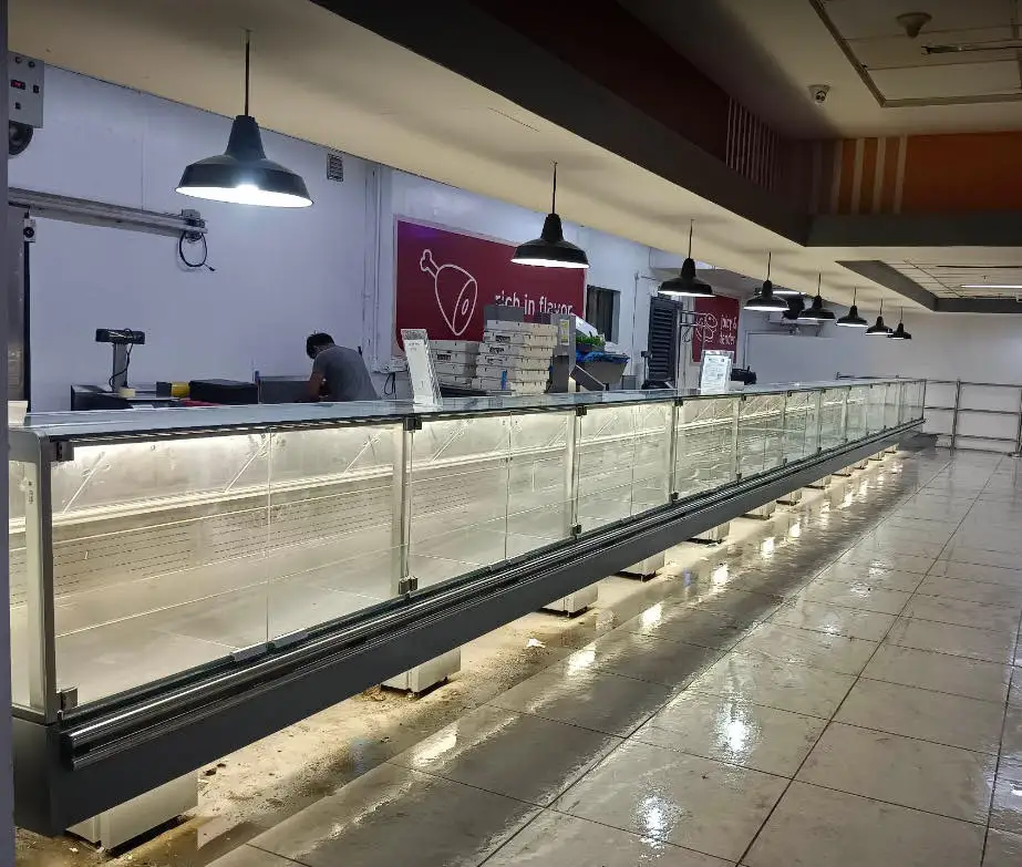 

FOODLINE Customized Service Counter Meat Display Refrigerator Freezer Used In Supermarket Showcase Commercial Grade Equipment