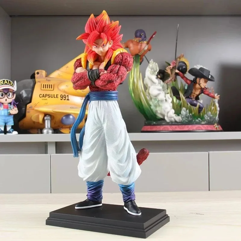 

В НАЛИЧИИ JG 33 см Dragon Ball Аниме Фигурка Super Saiyan 4 Gogeta Фигурка Сон Гоку Статуя ПВХ Модель Коллекция Игрушки Подарки
