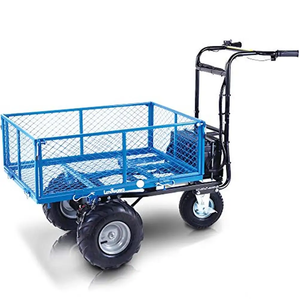 

Electric Utility Cart Hand Truck Power Wagon 500W Battery Driven Max Load 500Lbs 1000Lbs Towing 48V Brushless Motor Technology