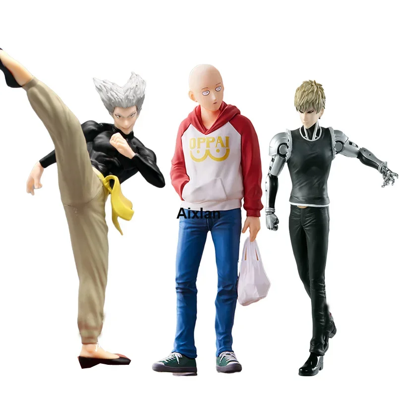 

19 Cm Anime ONE PUNCH-MAN Figure Garou Genos Tatsumaki Movable Saitama Prefecture PVC Action Figure Model Collectible Model Toy