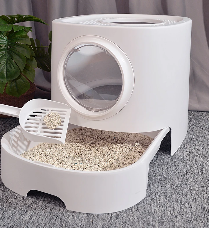 

Cat litter basin fully enclosed drawer push-in splash-proof, deodorizing and deodorizing large size