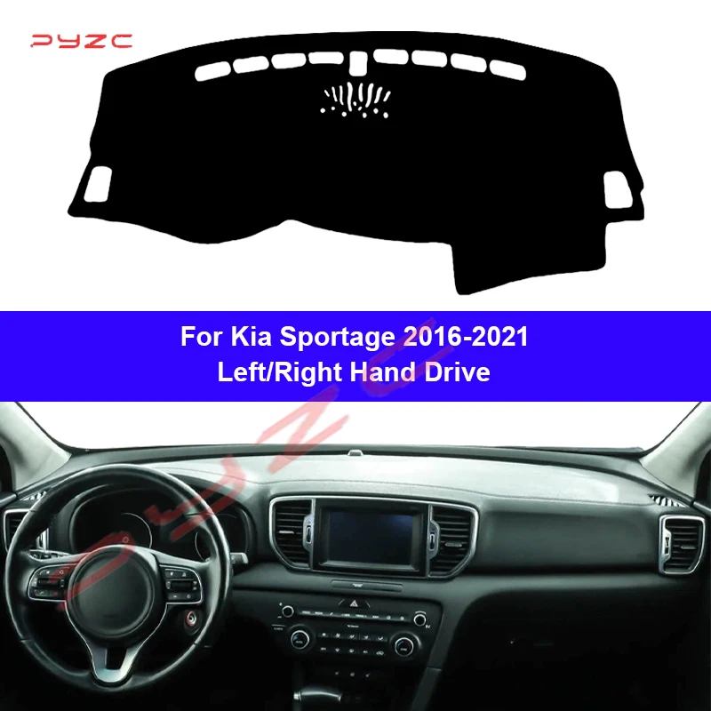 

Auto Car Dashboard Cover Dash Mat Carpet Cape For Kia Sportage 2016 2017 2018 2019 2020 2021 Protector Rug