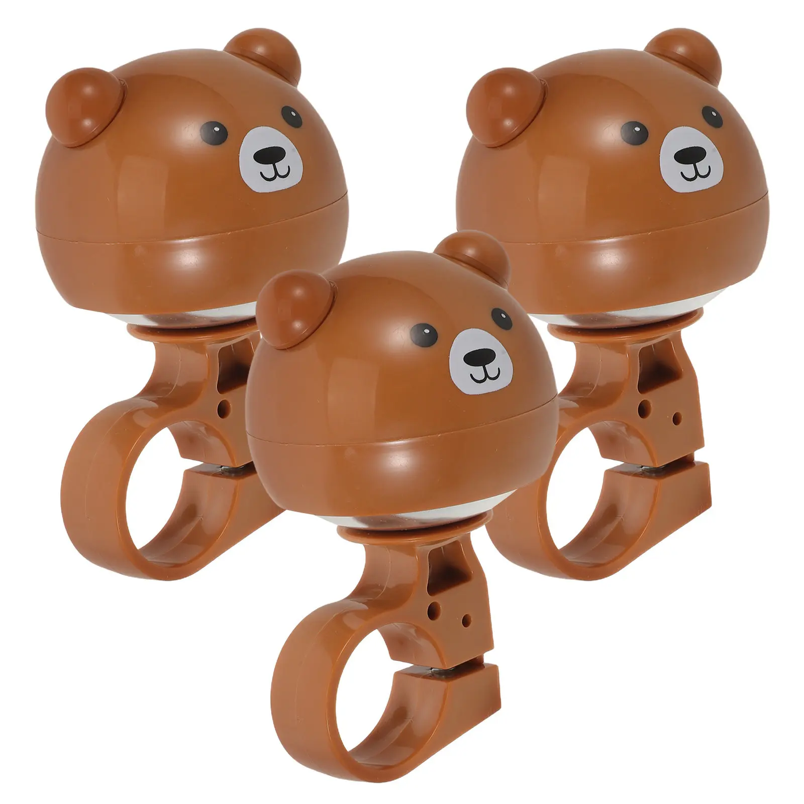 

3Pcs Bike Bell Cartoon Animal Design Loud Crisp Cycling Bell for Scooter Balance Bike Tricycle