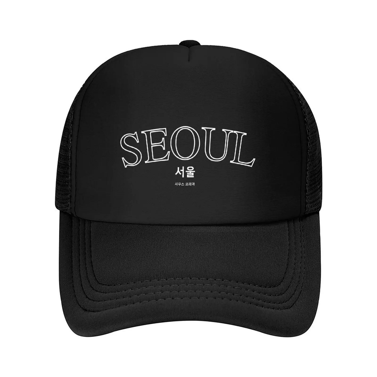 

SEOUL (Black) ! Gaja! Baseball Cap funny hat Thermal Visor Golf Hat Man Rave Girl Men's