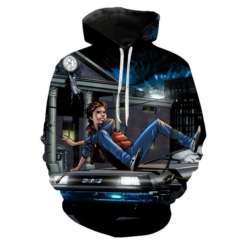 

New Hoodies Back To The Future Men Women Children Sweatshirts 3D Printed Boy Girl Kids Streetwear Fashion Pullover Casual Coat
