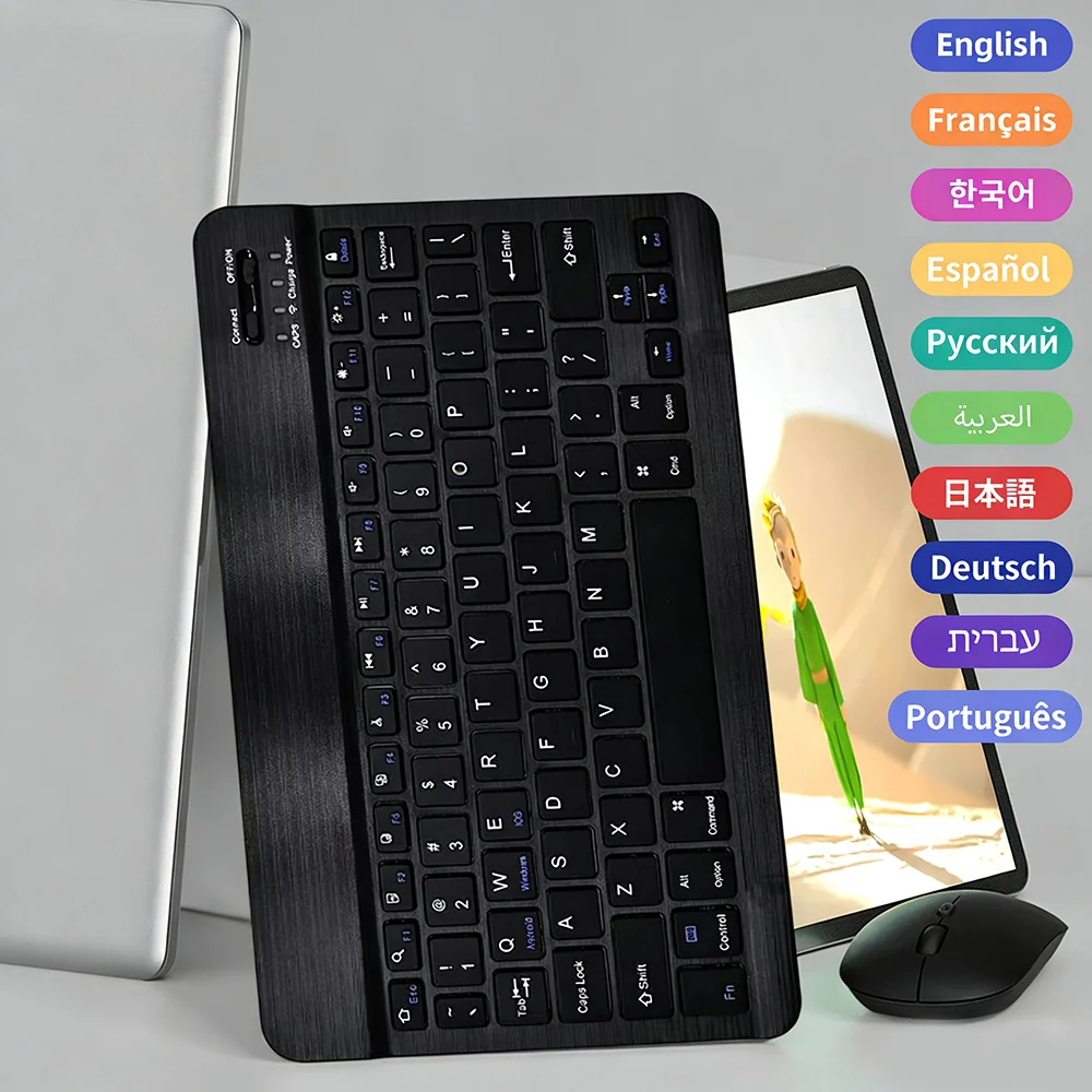 

Для Xiaomi Bluetooth-клавиатура с мышью для iPad 2025 A16 11-го 10-го поколения для Apple Samsung Huawei Tablet PC Беспроводная клавиатура