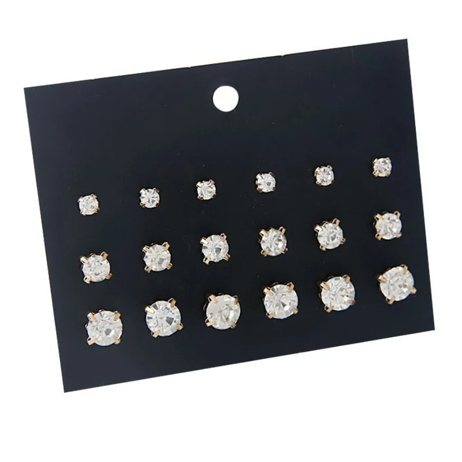 

Fourclaw Crystal Diamond Gold Fashionable Earrings Small Jewelry