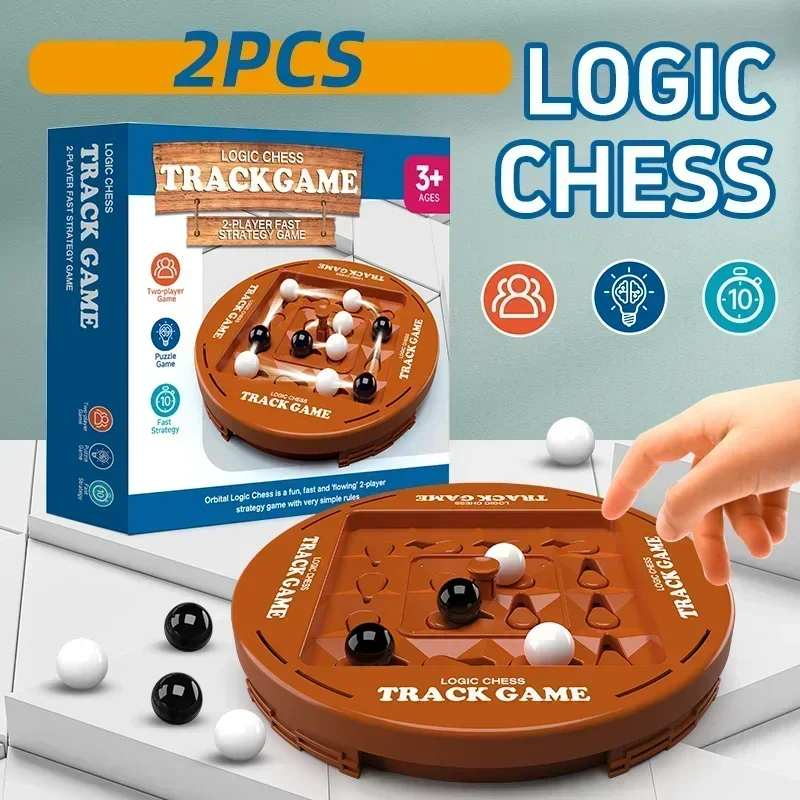 New Track Logic Chess Pair Battle Black and White Go Children\'s Thinking Training Brainstorming Board Game Party Toy Gifts