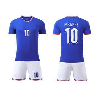 Children's sports suit boy girl French Fans shirt Basketball Training wear games soccer  Jerseys  Men Kids Sets Kit uniform