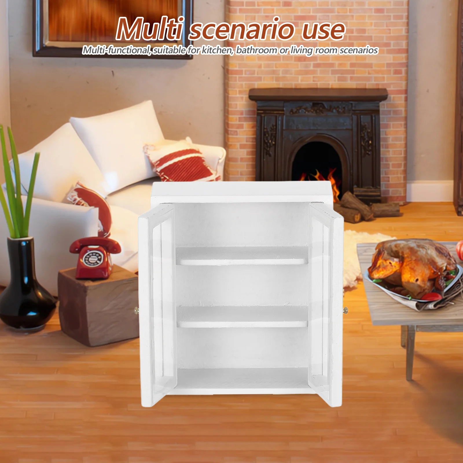 Scaffali Mobili e accessori per case delle bambole Armadietto portaoggetti in miniatura per accessori