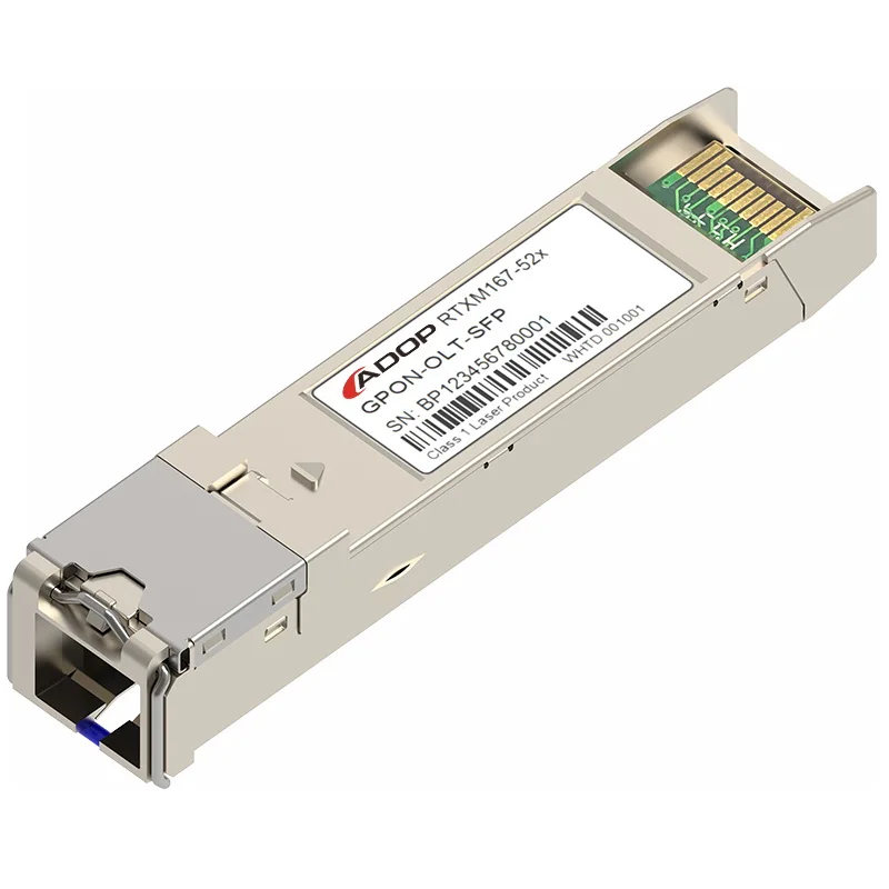 

ADOP for NOKIA Compatible XGS-PON&GPON Combo OLT SFP+ 1577nm-Tx/1270nm-Rx and 1490nm-Tx/1310nm-Rx Class C+ 20km DOM SC SMF