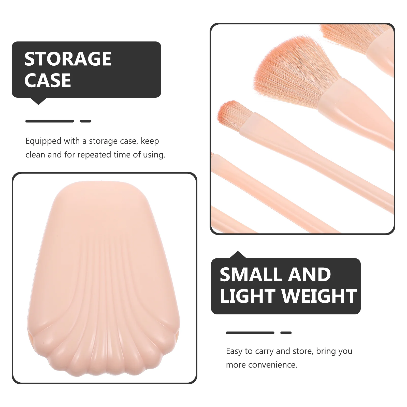 Brocha resaltadora, maquillaje esencial, juego de brochas de tamaño de viaje para base, colorete, contorno, sombra de ojos, corrector, labio, cejas, herramientas faciales