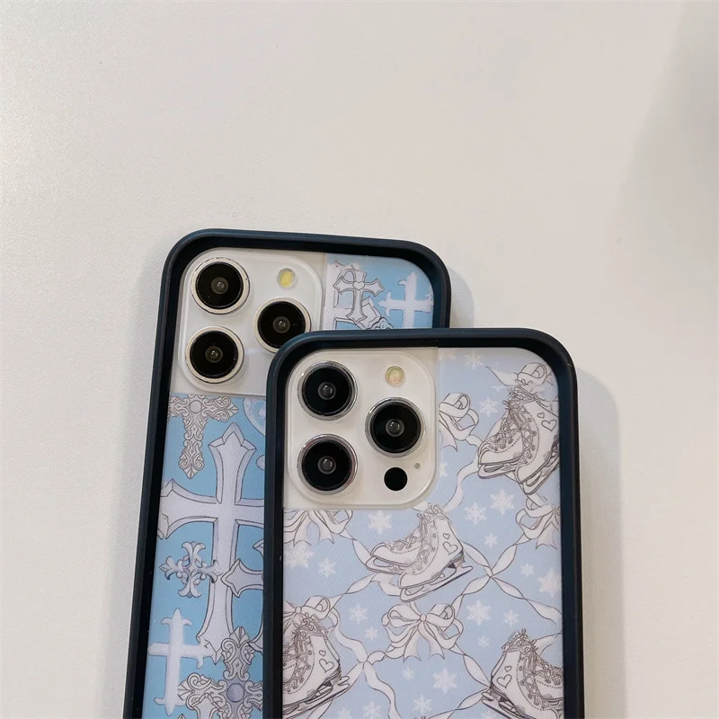 Wildflower 3D Cross Skating Shoes Phone Case for iPhone 16 15 14 13 12 17 Pro Max Plus Air 17pro cloth WF Cute Cover Funda