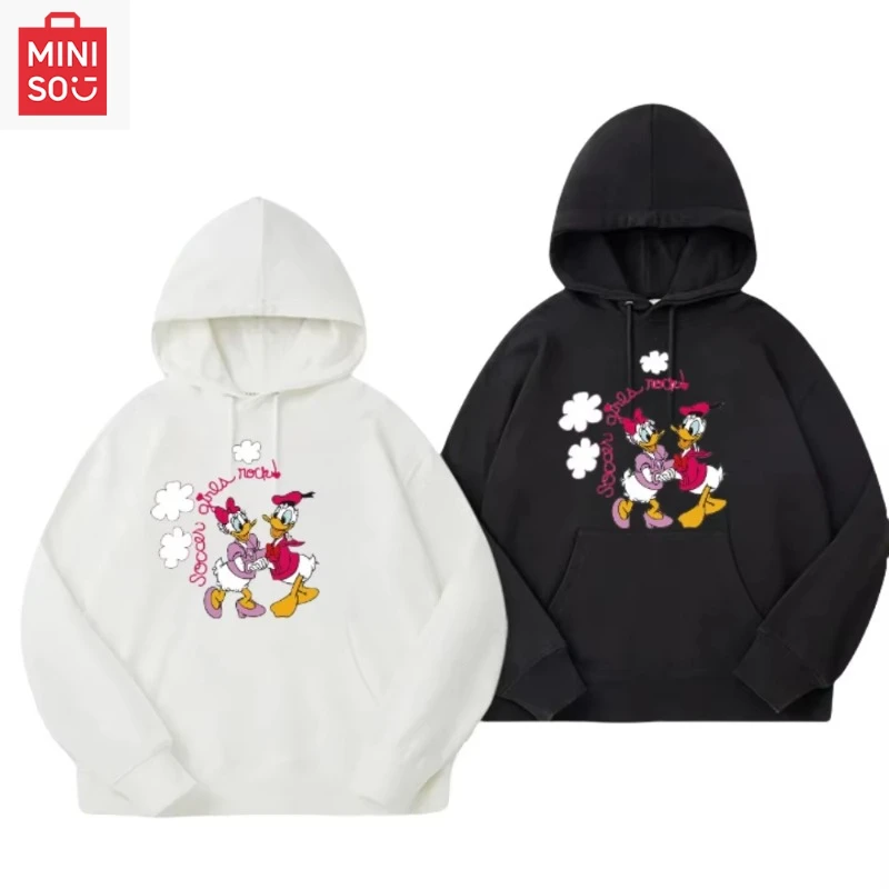 

Disney Donald Duck Couple Limited Autumn and Winter Hooded Sweater High Quality Men's and Women's Long Sleeve Casual Sweater