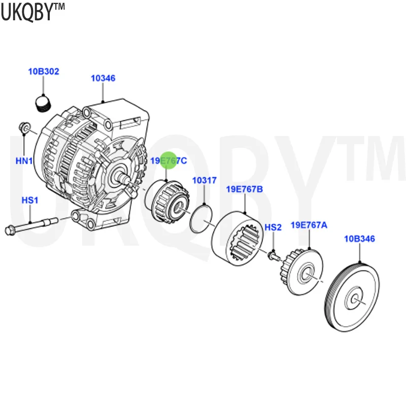 La nd Ro ve r's second-generation Fr ee la nd er 2006-2014 Connecting assembly nuts and screwsLR025968 LR001470