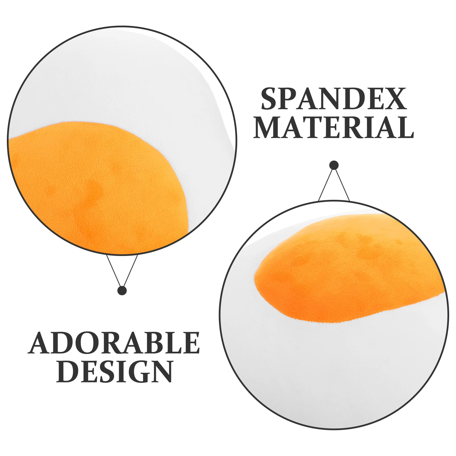 

Cute Throw Pillow Poached Egg Decoration Holiday Gift Unique Sofa Desk Bookshelf Bedroom Car Decor