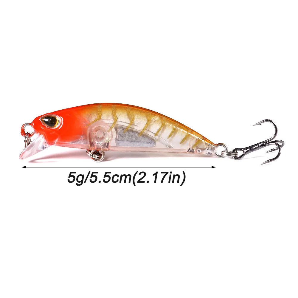 10 sztuk tonący Minnow 5g 5.5cm przynęta wędkarska twarda przynęta kotwiczka Pesca Tackle Jerkbait Swimbait Wobbler Topwater sztuczna przynęta