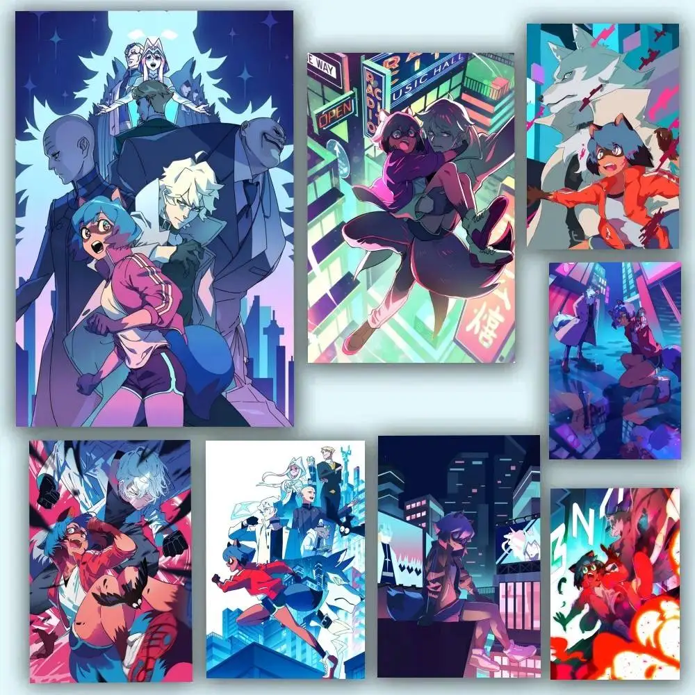 Anime Brand New Animal Posters Self Adhesive Waterproof Ideal For Living Room Bedroom Bar Decoration