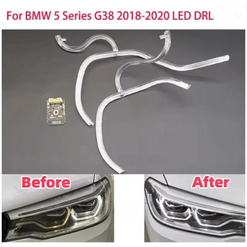 

For BMW 5 Series G30 2018 2019 2020 LED Car Headlights DRL Strips Angel Eyes Chip Ballast Module Illumination Maintenance Parts