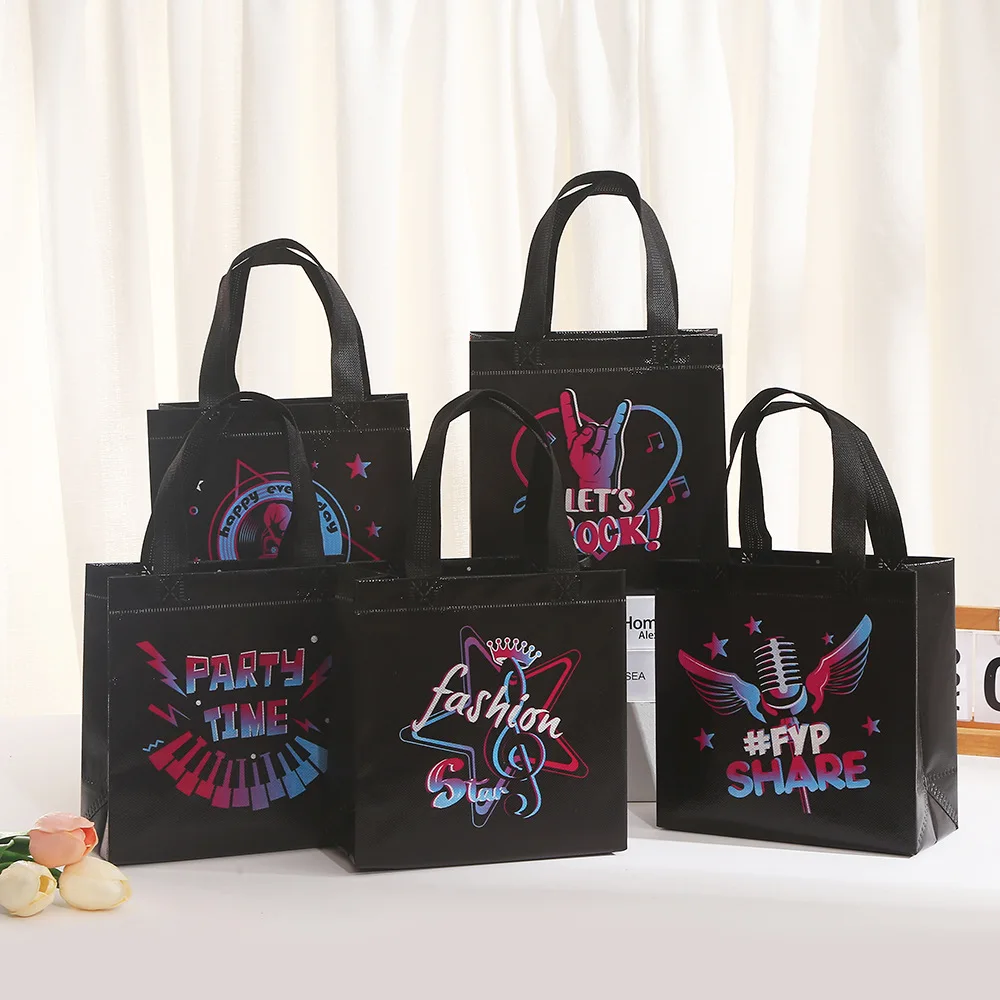 10Pcs Black Let's Rock Music T - огляд і ціна Event Party Shop
