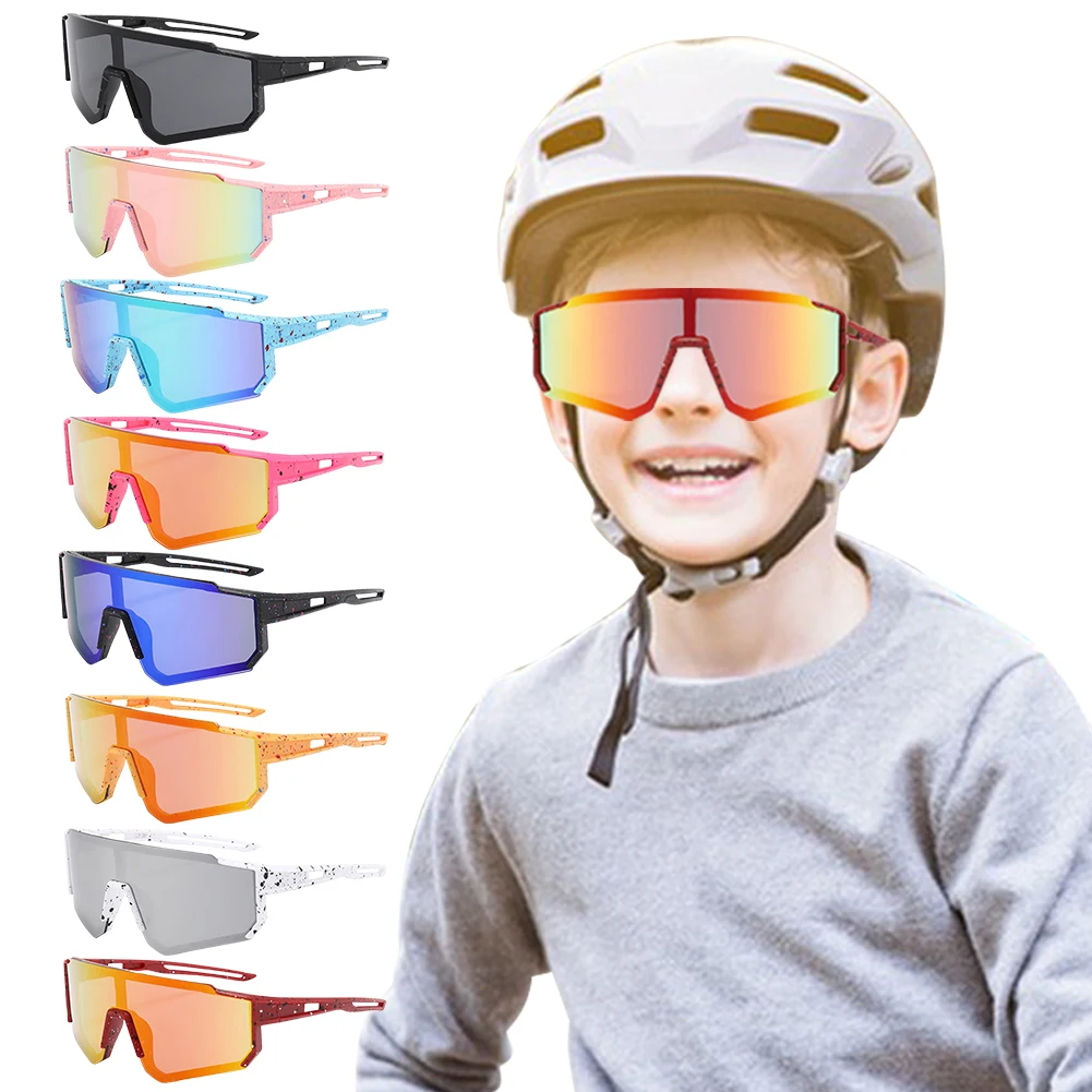 Youth Boys Girls Riding Sun Glasses Outdoor Sports Kids Cycling Sunglasses UV400 Children Camping Goggles Fishing Bike Eyewear