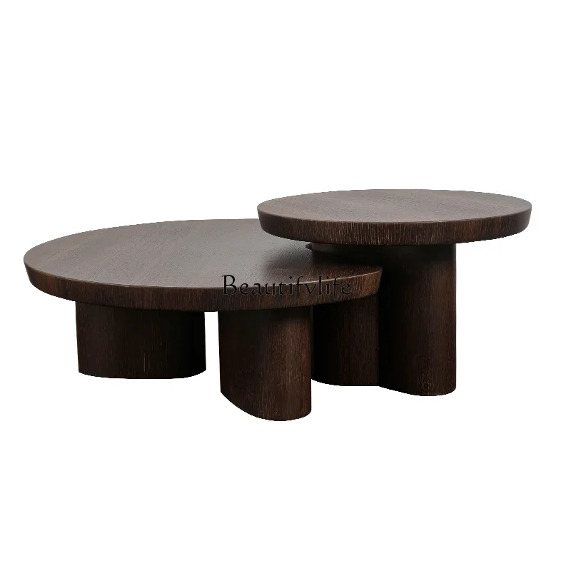 

ld 38 Italian coffee table living room light luxury high sense minimalist creative special-shaped module combination tea table