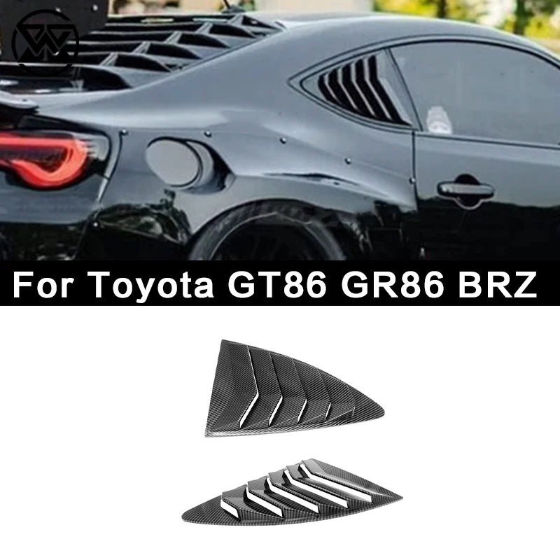 

Carbon Fiber Rear Window Vent Cover Shutter Trims For Toyota GT86 GR86 Subaru BRZ 2013-2019 Car Rear Window Fenders