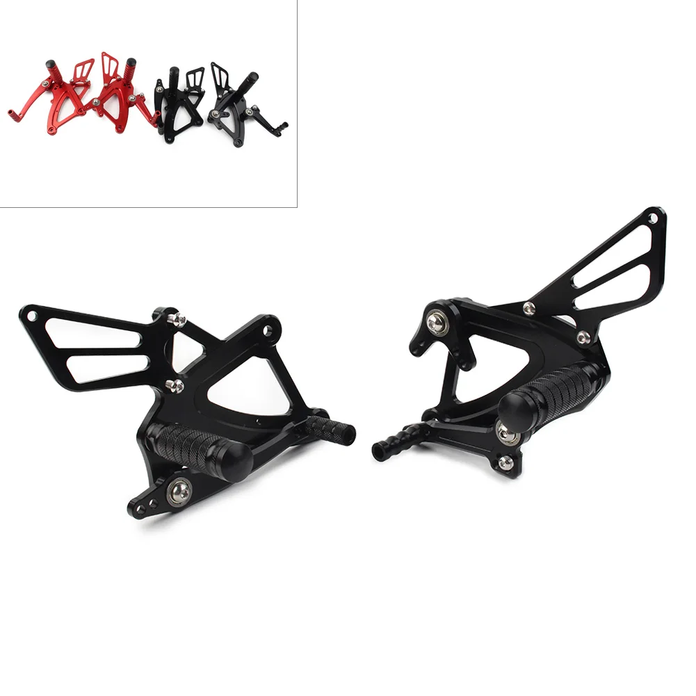 

CNC Motorcycle Rearsets Footpegs Rear Set Pedal Accessories For CBR500R 400R CB500F 400F 2013 2014 2015 Black/Red