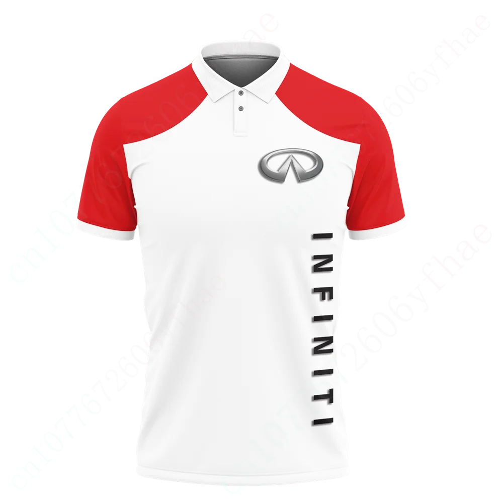 Infiniti-Polo informal de Anime para hombre, camiseta de manga corta de secado rápido, ropa de Golf Harajuku, ropa Unisex