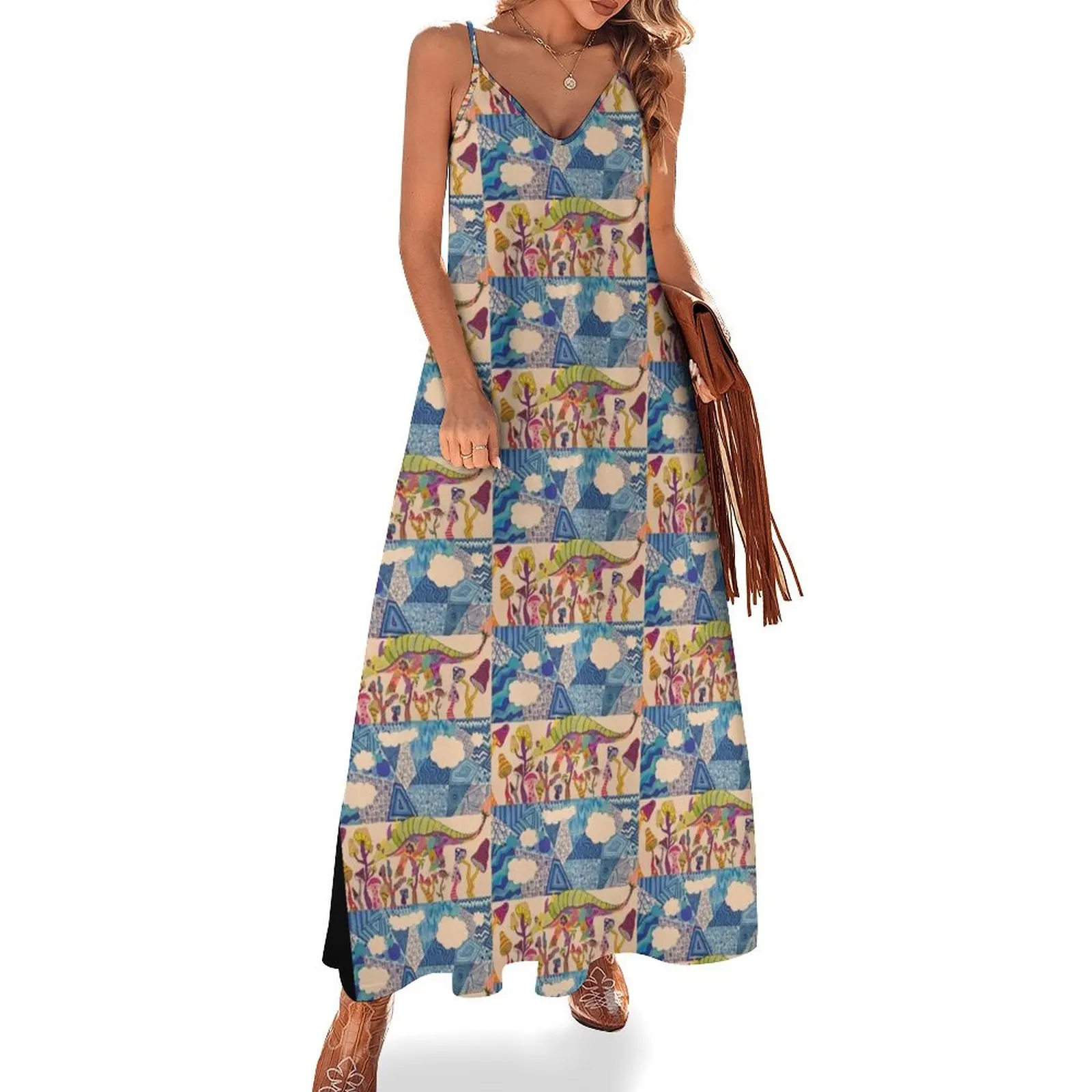 

Shroom-A-Saurous-Rex Sleeveless Dress dress for women 2024 luxury evening dresses 2024 evening dress woman party dresses women