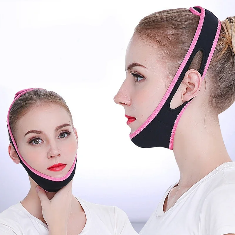 V Face Lift Up Belt Sleeping Sliming Face Mask Massage Shaper Band Facial Night Mask Bandage Double Chin Skin Face Bandage Belt