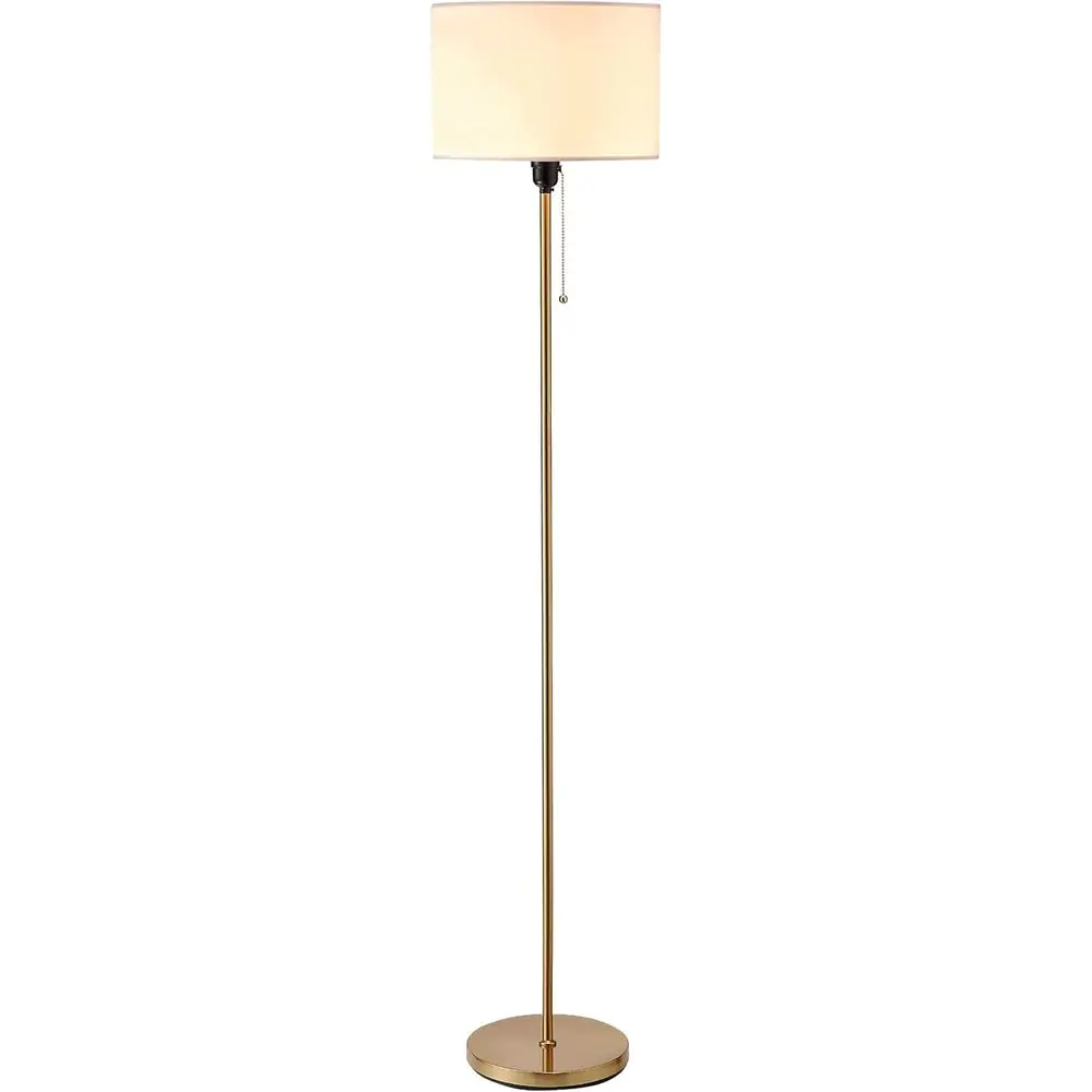 

Drum Shade Standing Lamp, Pull Chain Switch, E26 Socket, Minimalist Design, Suitable for Floor Lamp or Living Room, Bedroom, Off