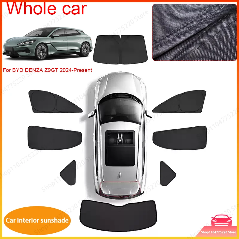 

Car Black Windows Privacy Sunshade For BYD DENZA Z9GT Z9 2024-2026 Auto Anti-UV Heat Insulation Protect Cover Accessories