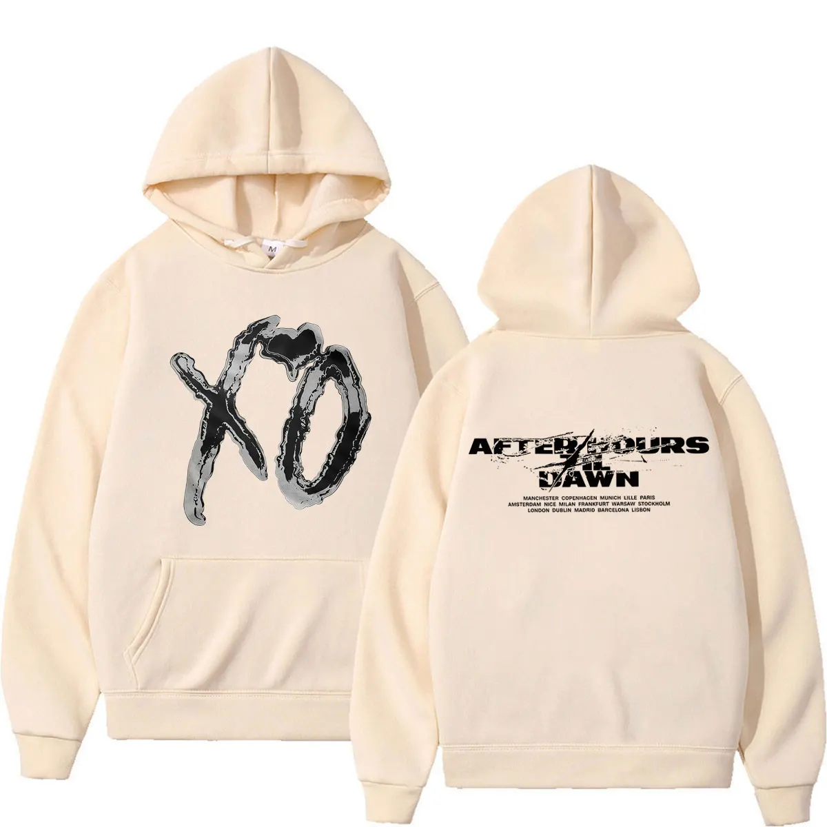 Rapper The Weeknd After Hours Til Dawn Tour 2026 Print Hoodie Herren Damen Mode Pullover Lässiger Komfort Hip-Hop Sweatshirt Tops – Detail 7